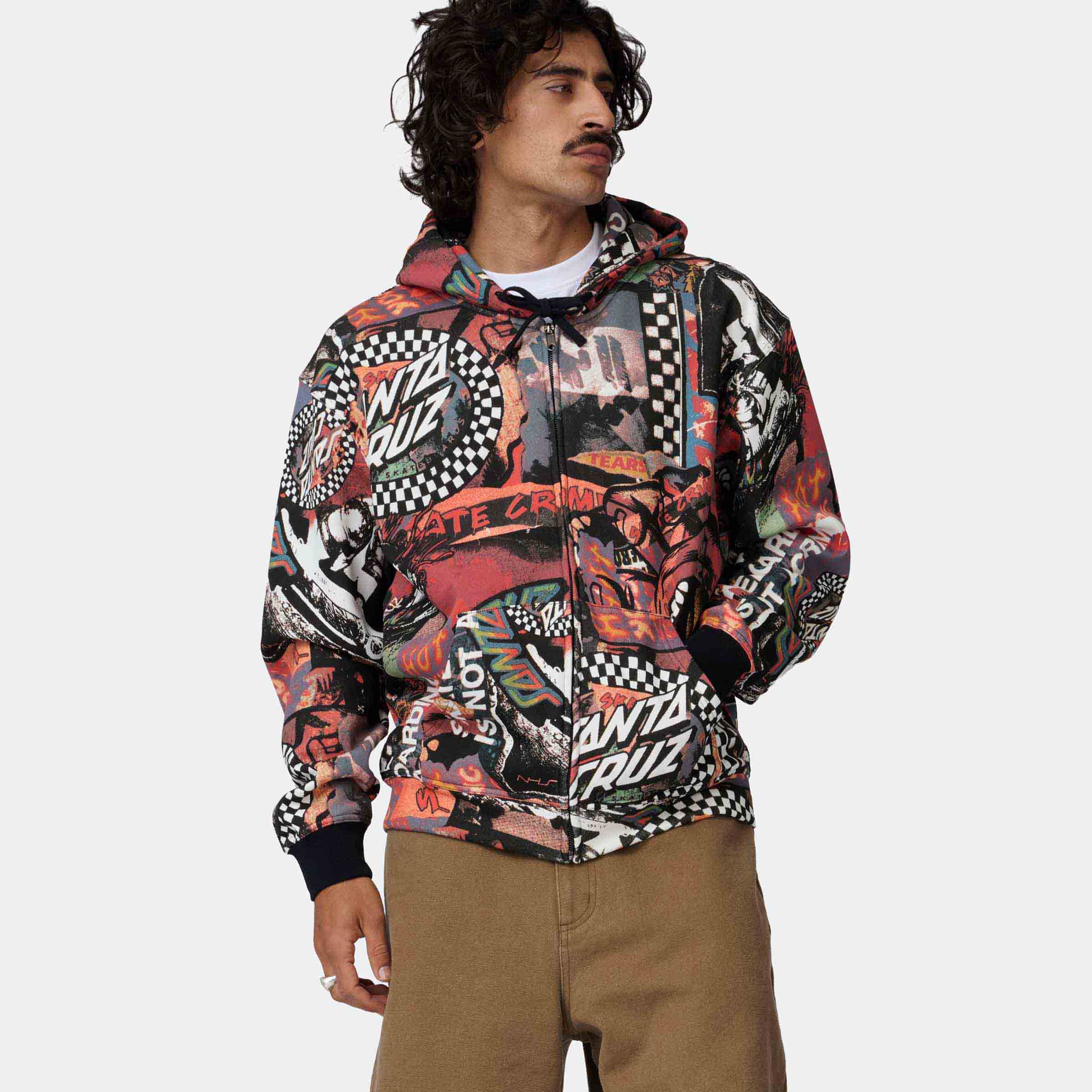 Collage Zip Hoodie - Image 3