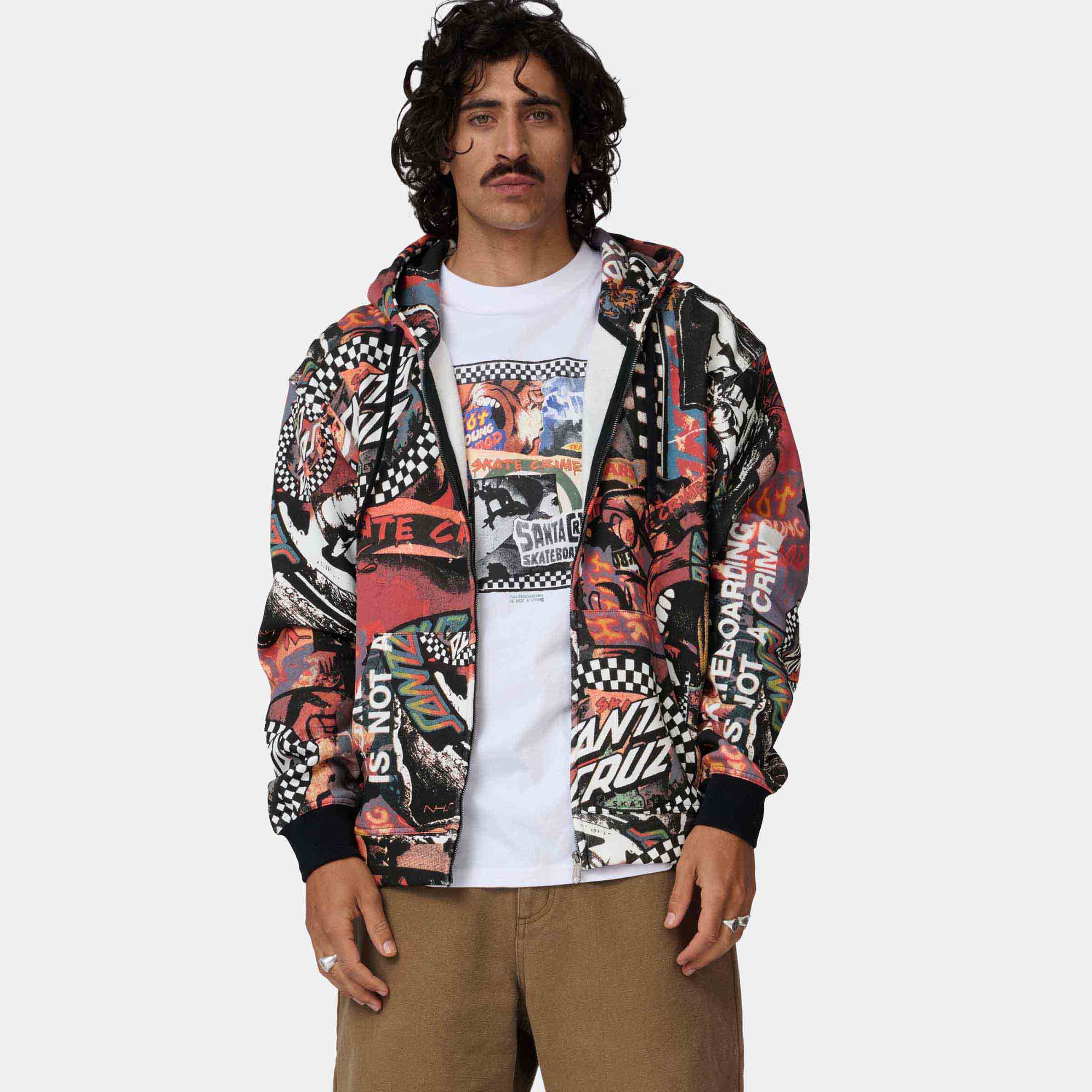 Collage Zip Hoodie - Image 5