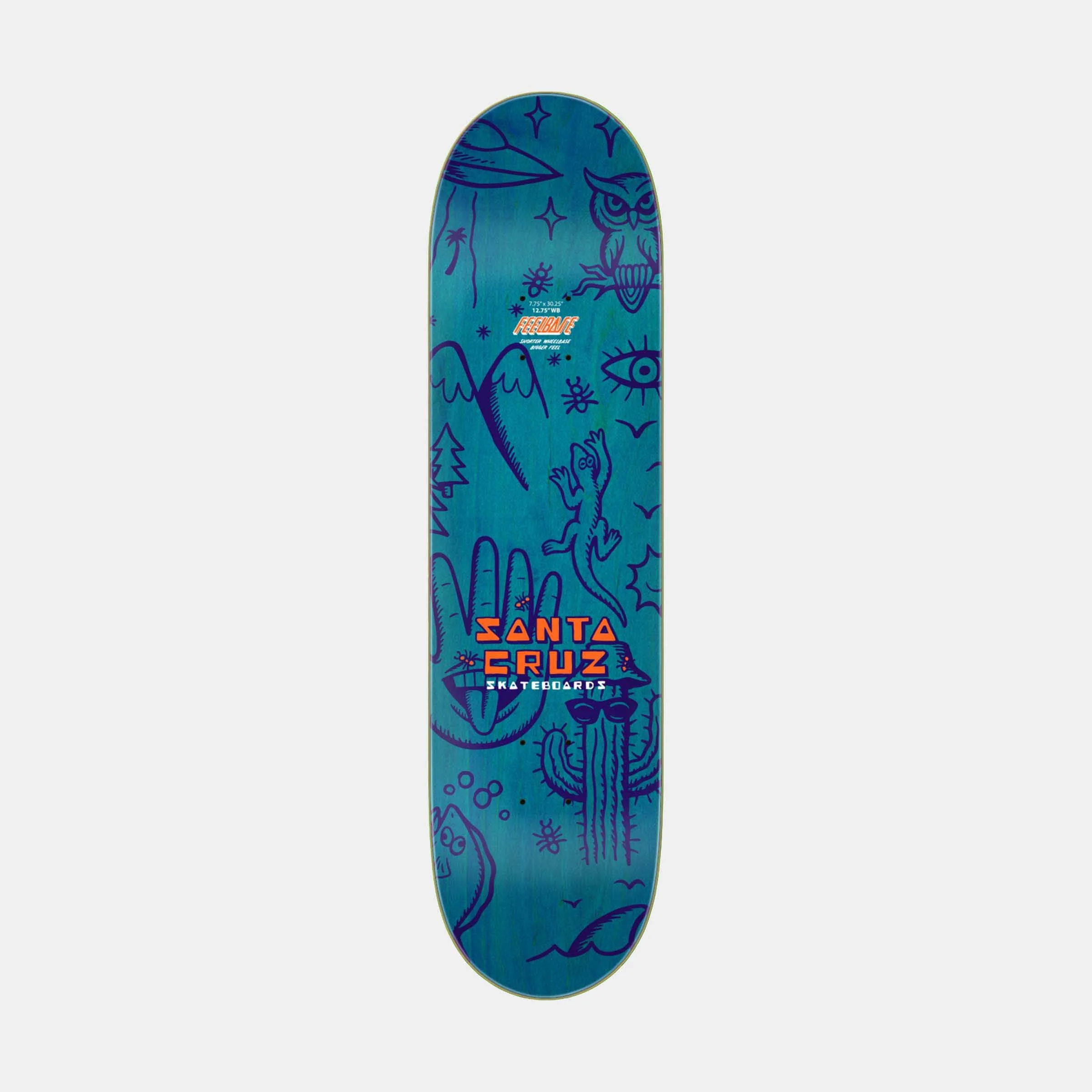 Tripper FeelBase Skateboard Deck 7.75in x 30.25 in - Image 2