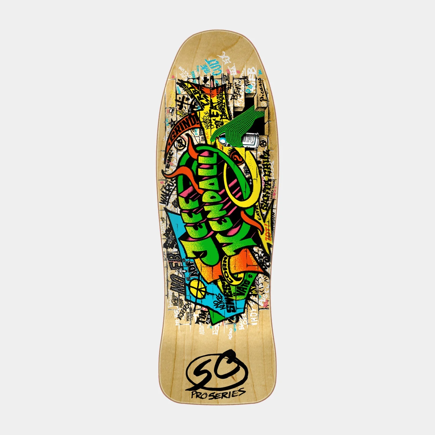 Kendall Graffiti Skateboard Deck  9.69in x 29.85in