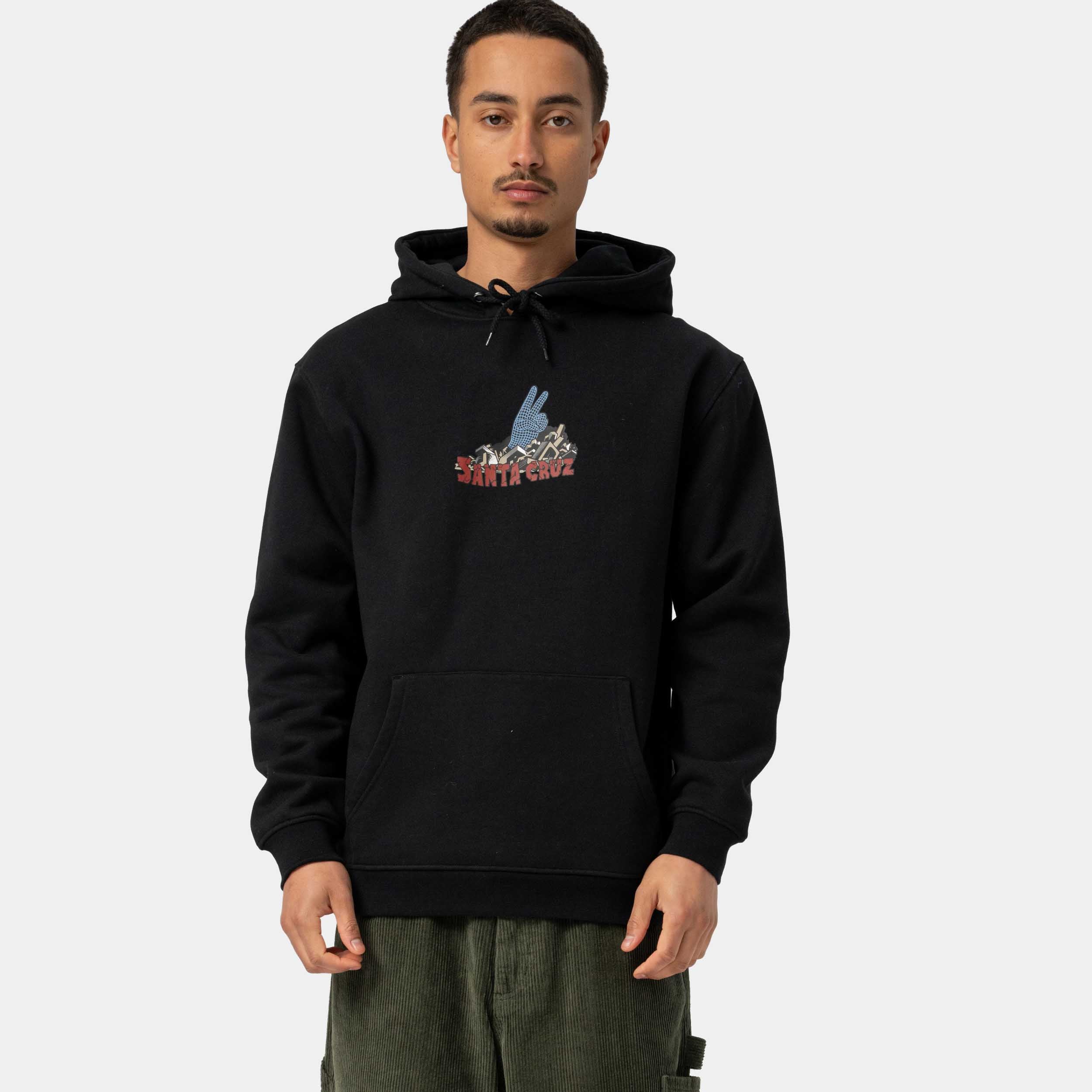 Kendall Grid Hand Centre Hoodie - Image 3