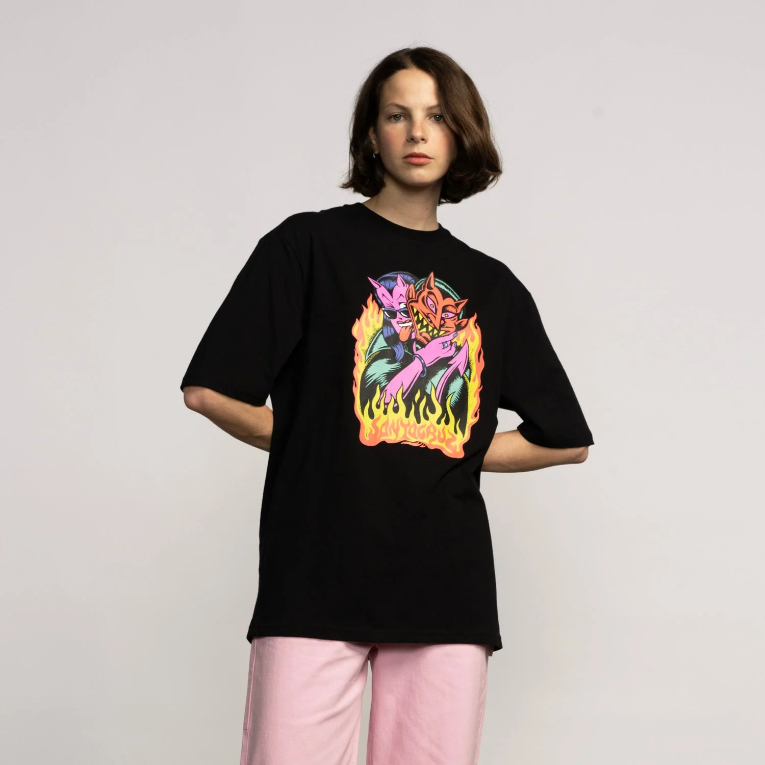 Delfino Devil Front Oversized T-Shirt - Image 6