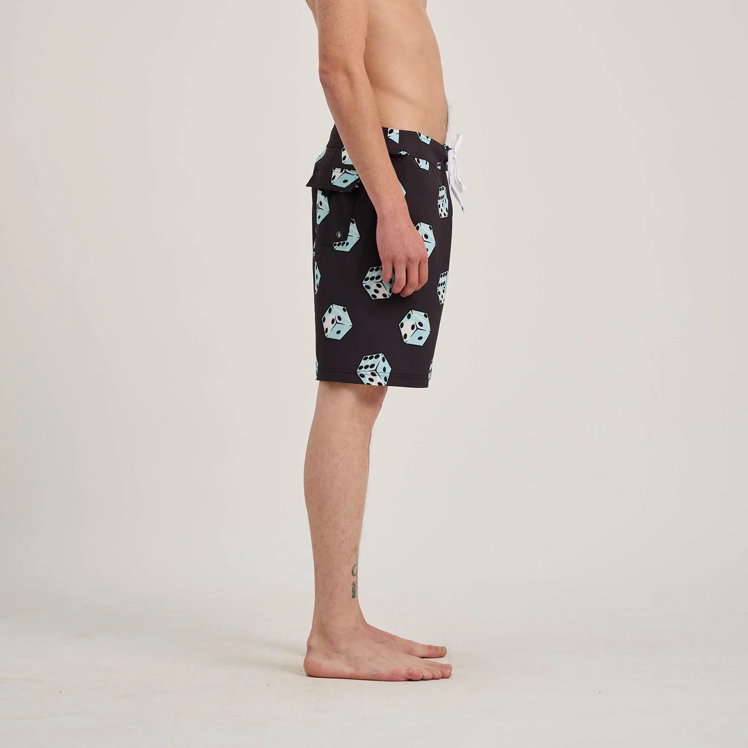 Flaming Strip Dice Boardshort - Image 4