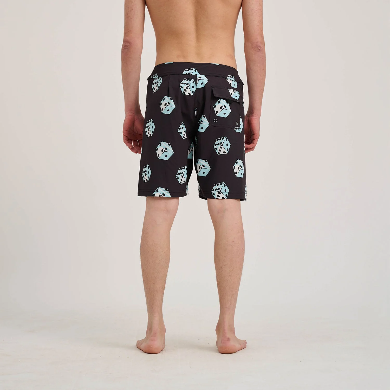 Flaming Strip Dice Boardshort - Image 5