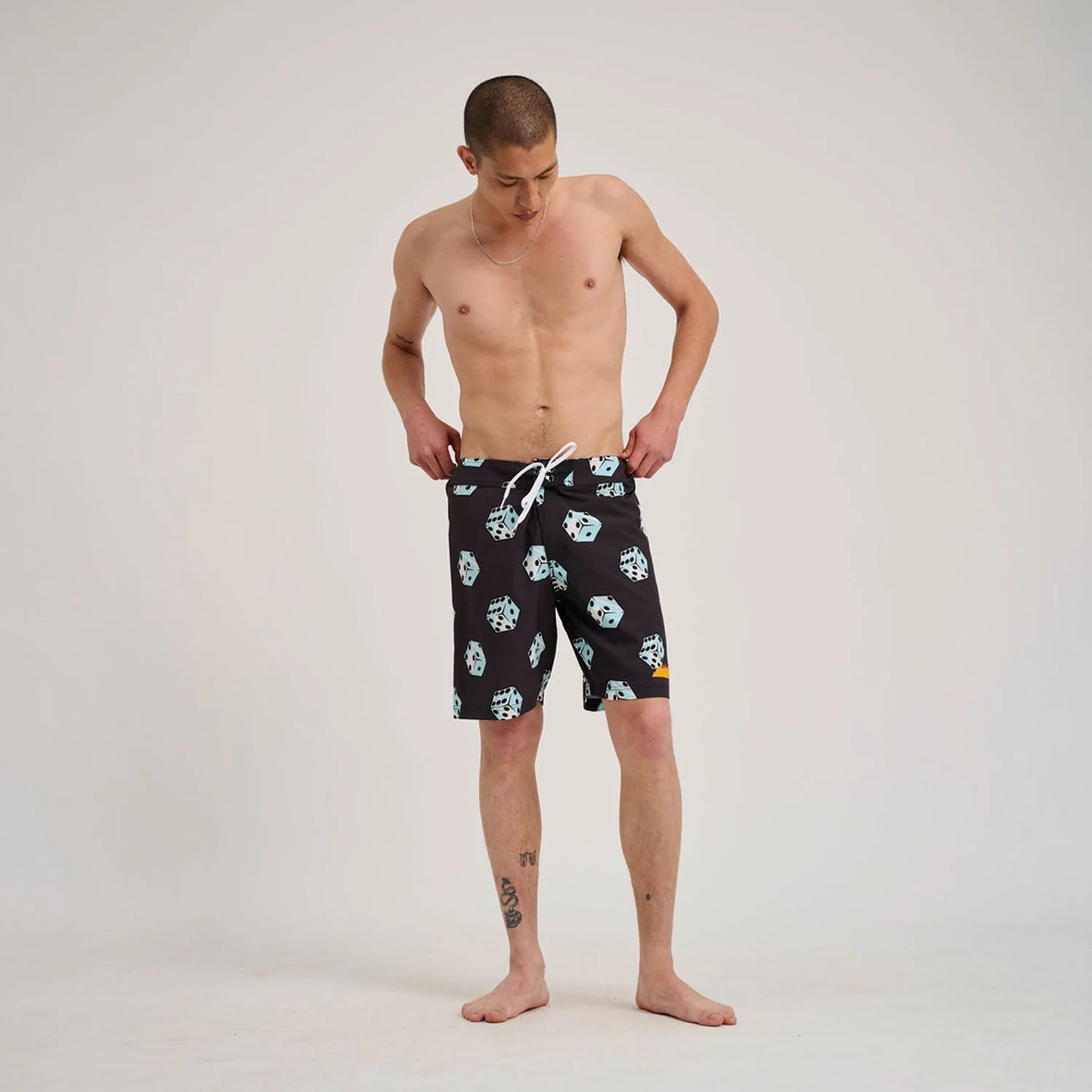 Flaming Strip Dice Boardshort - Image 6