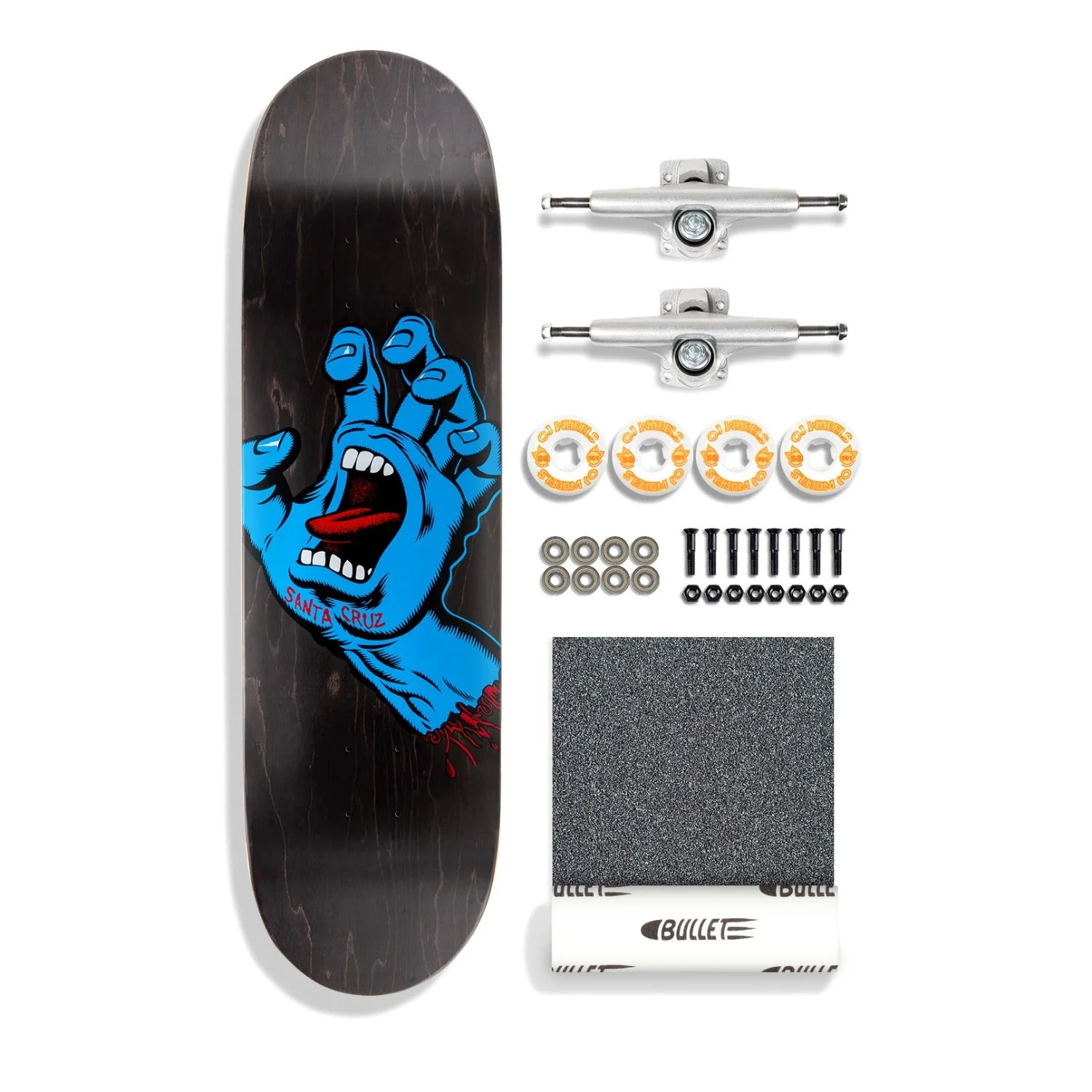 Build at Home Complete - Screaming Hand with OJ Wheels 8.6in x 31.95in