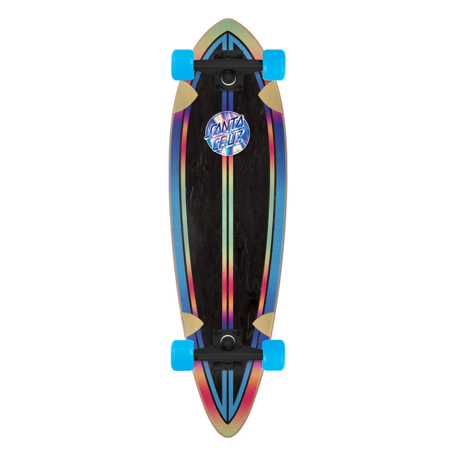 Iridescent Dot Pintail Longboard 9.2in x 33in