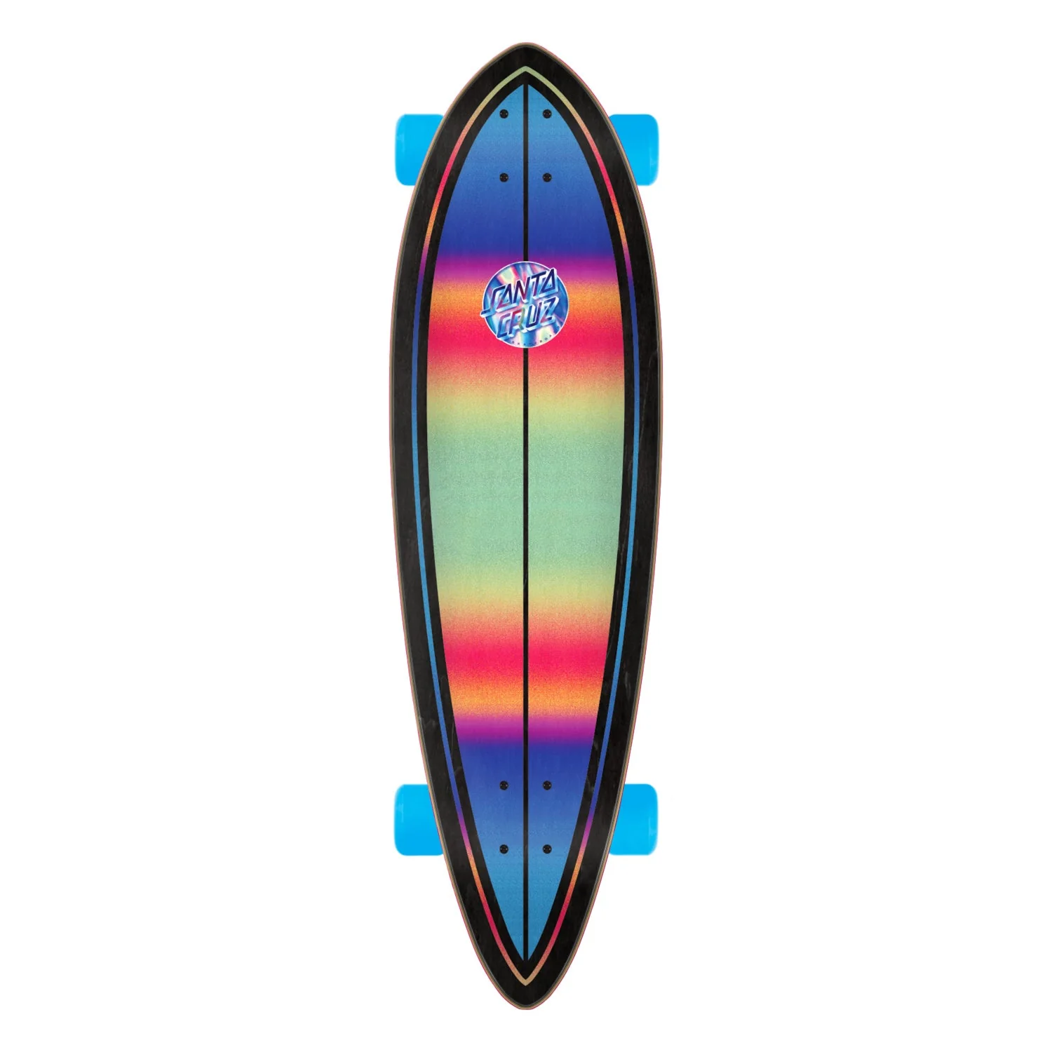 Iridescent Dot Pintail Longboard 9.2in x 33in - Image 2
