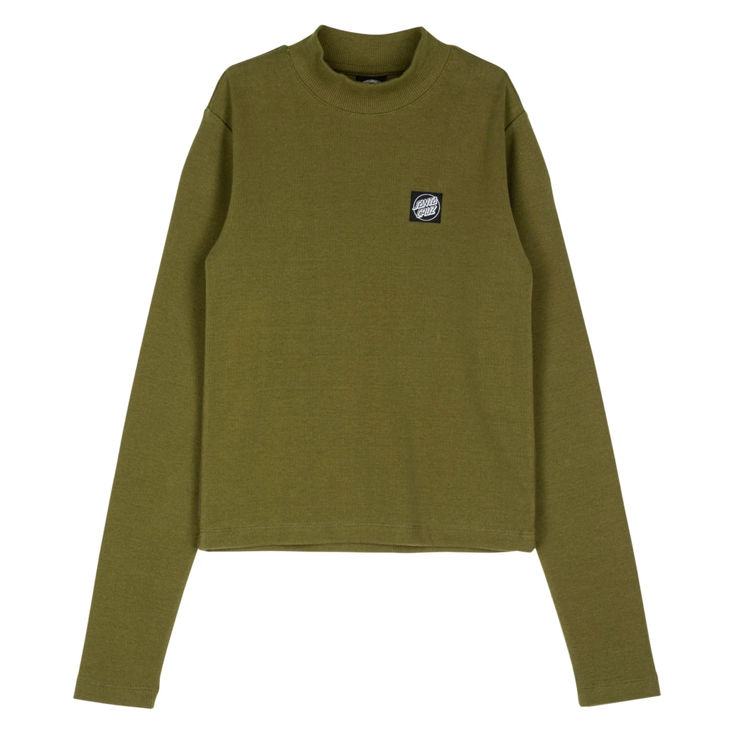 Opus Dot Mock Neck Long Sleeve Top