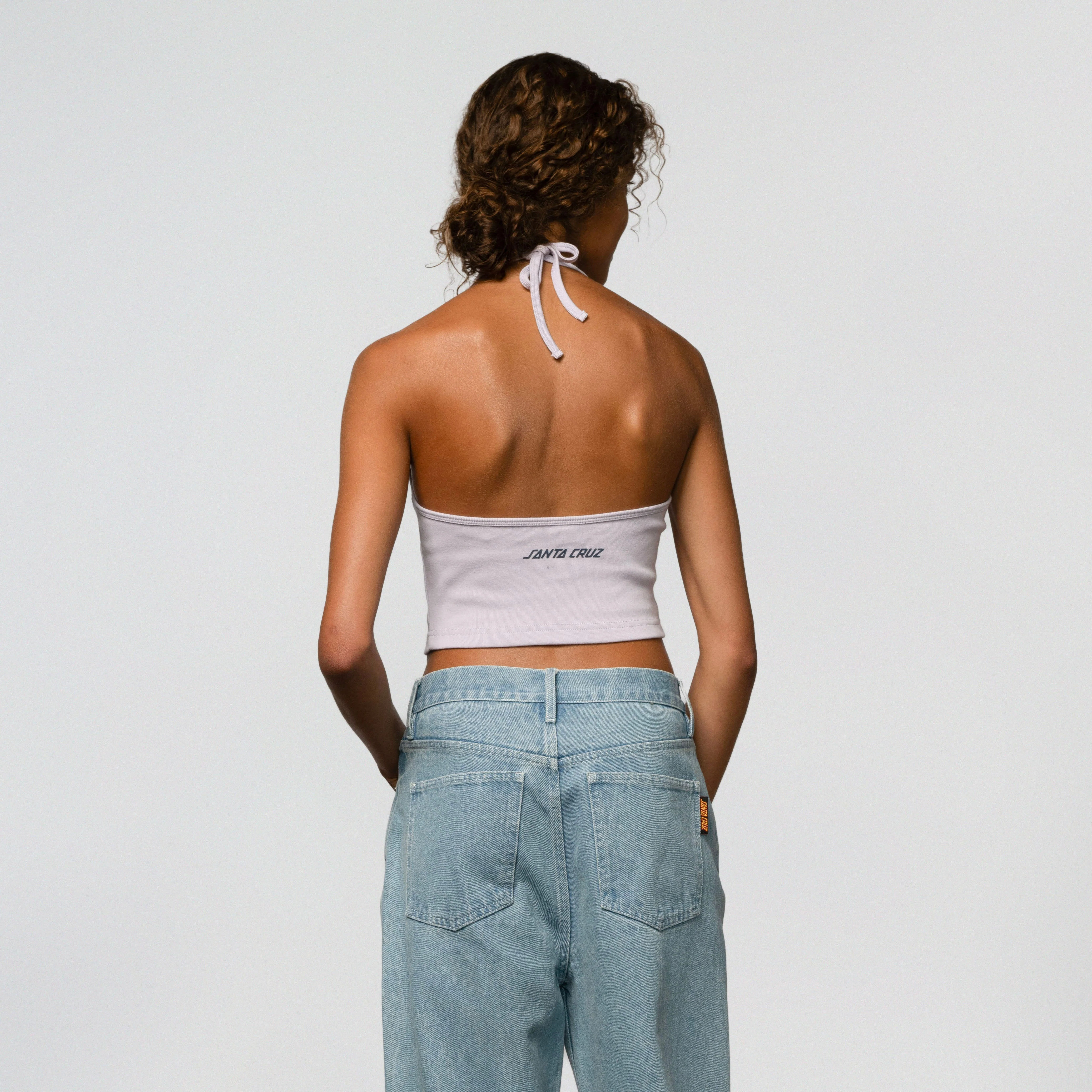 Rose Glimmer Halter Top - Image 3