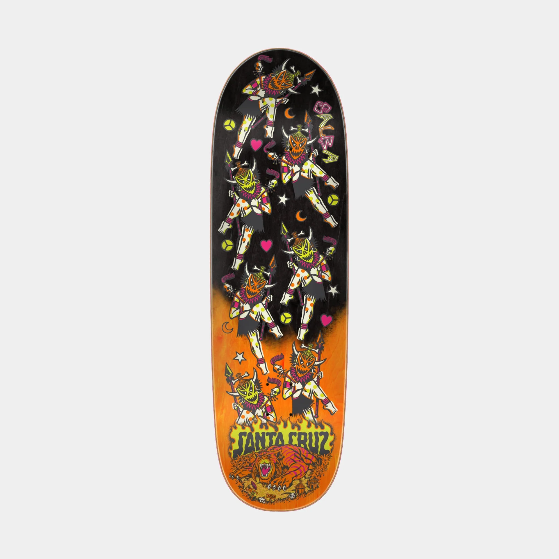 Salba Firedance Pro Shaped Skateboard Deck 8.8in x 32.08in