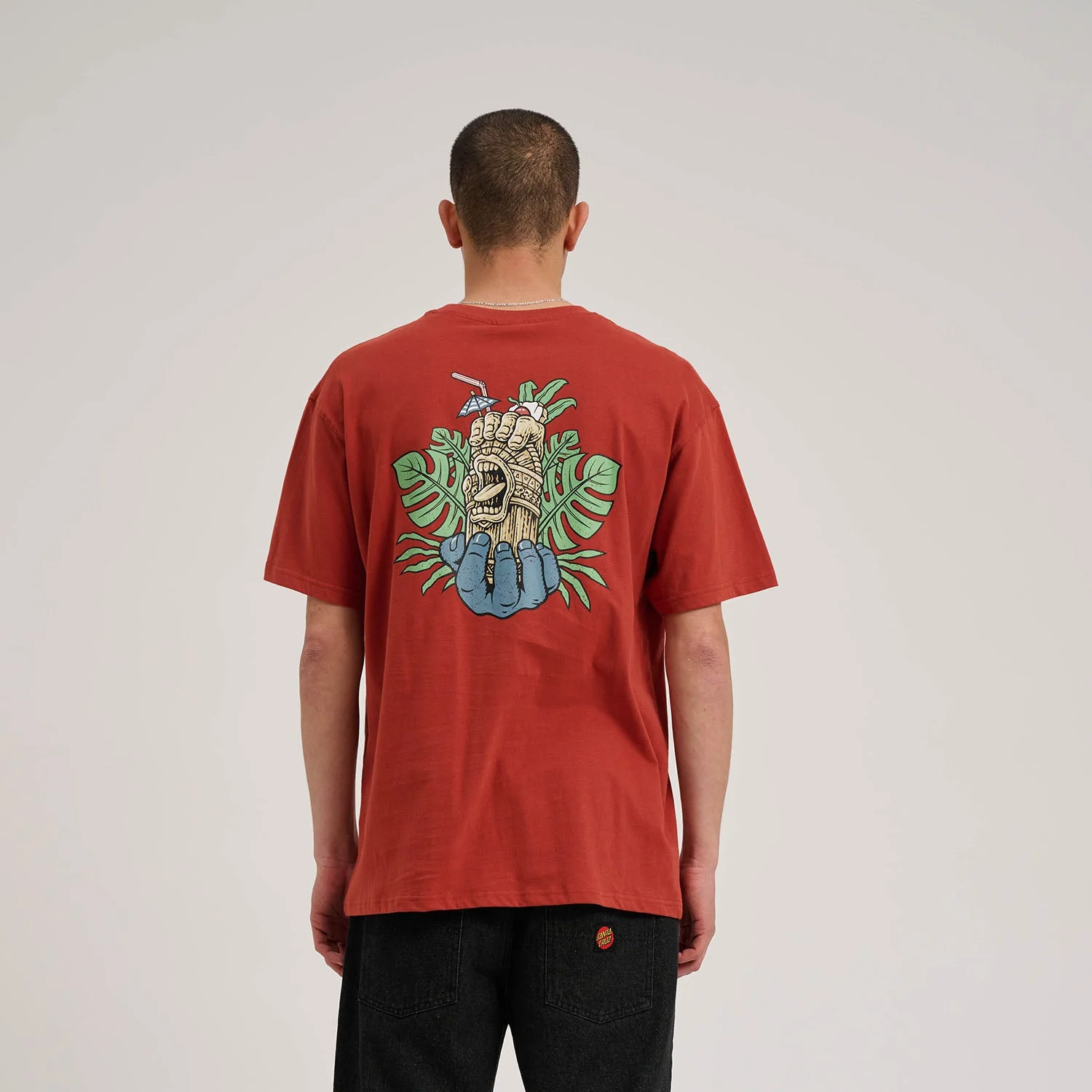 Tiki Hand Strip T-Shirt - Image 5