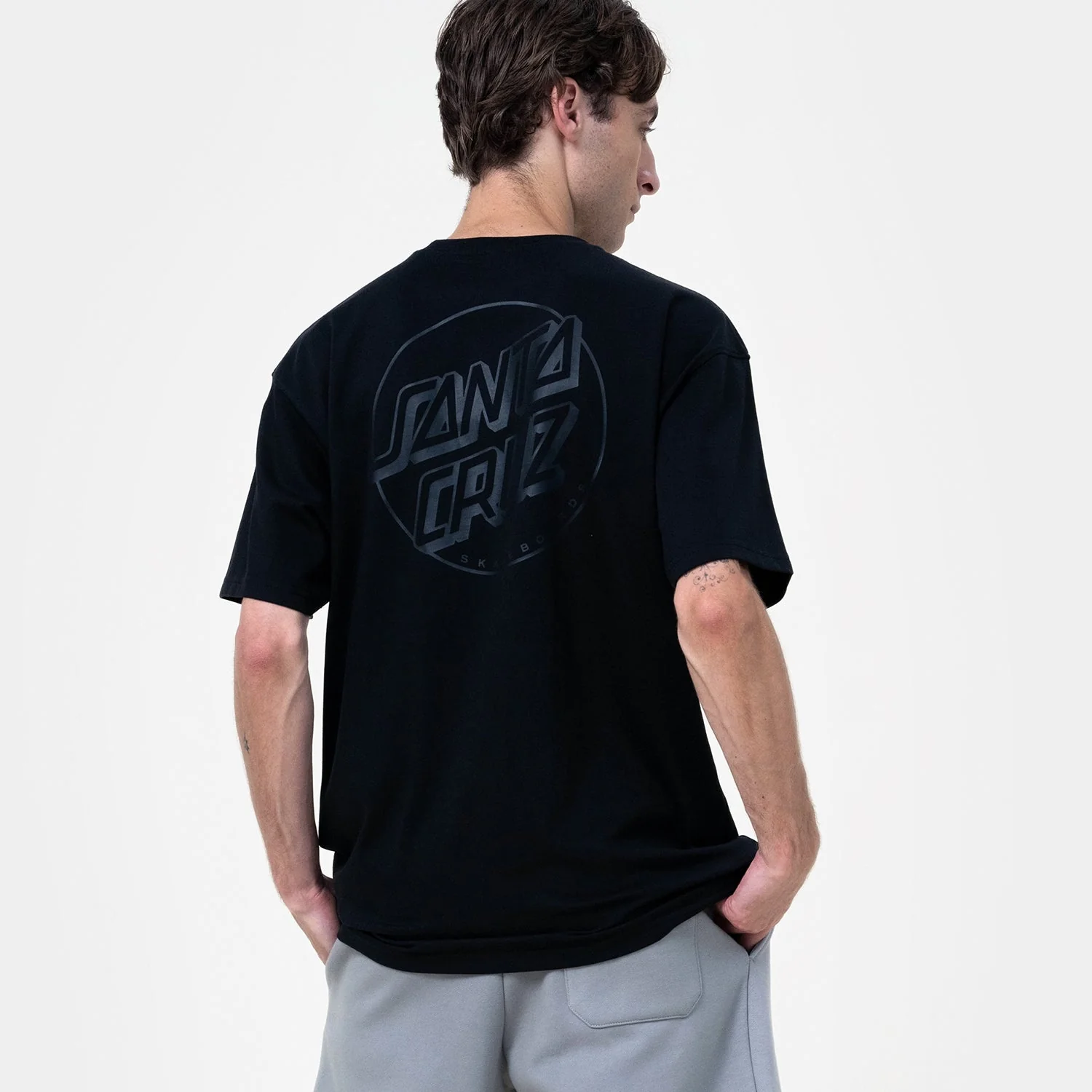 Tonal Opus Dot Stripe T-Shirt - Image 4
