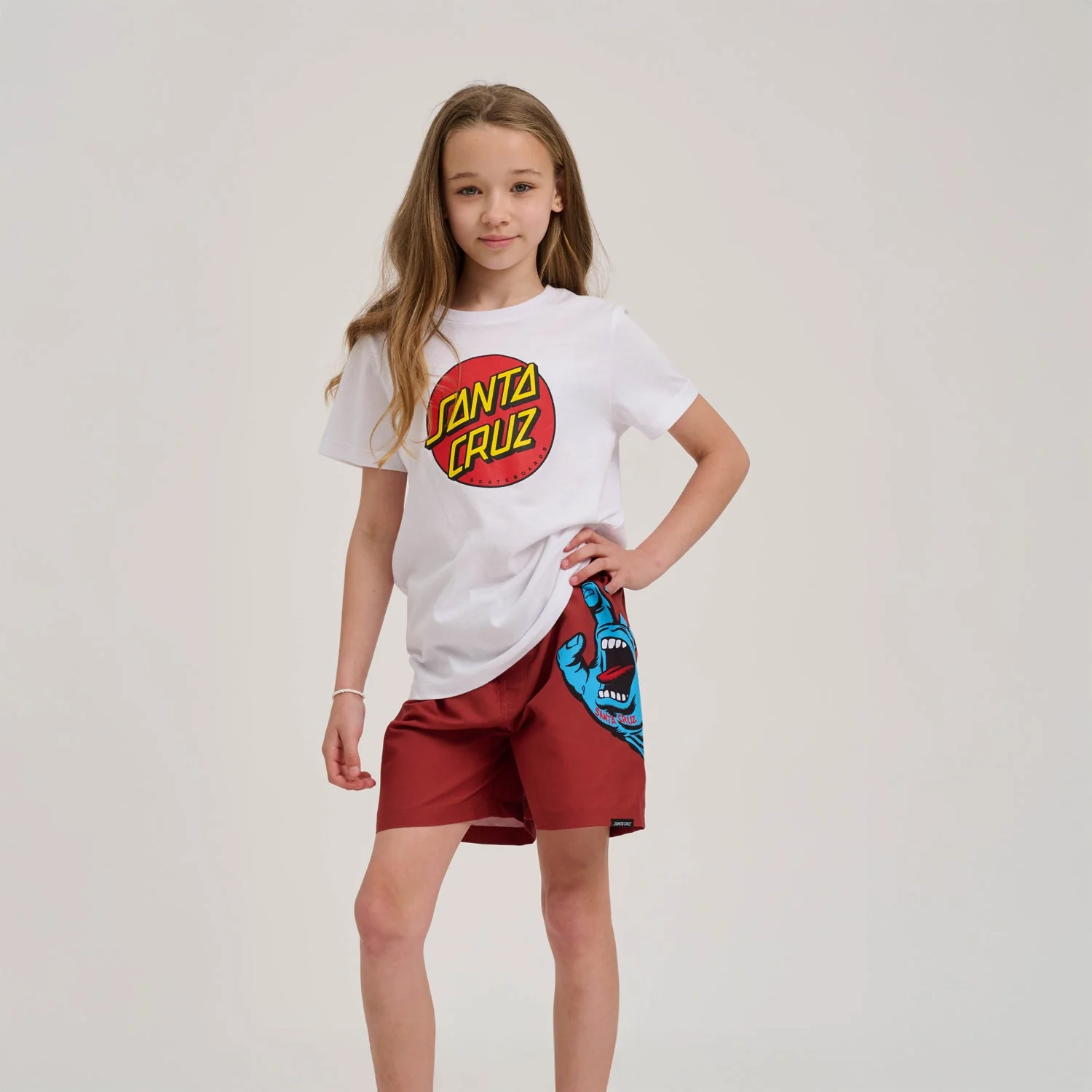 Youth Screaming Hand Swim Shorts - Image 3