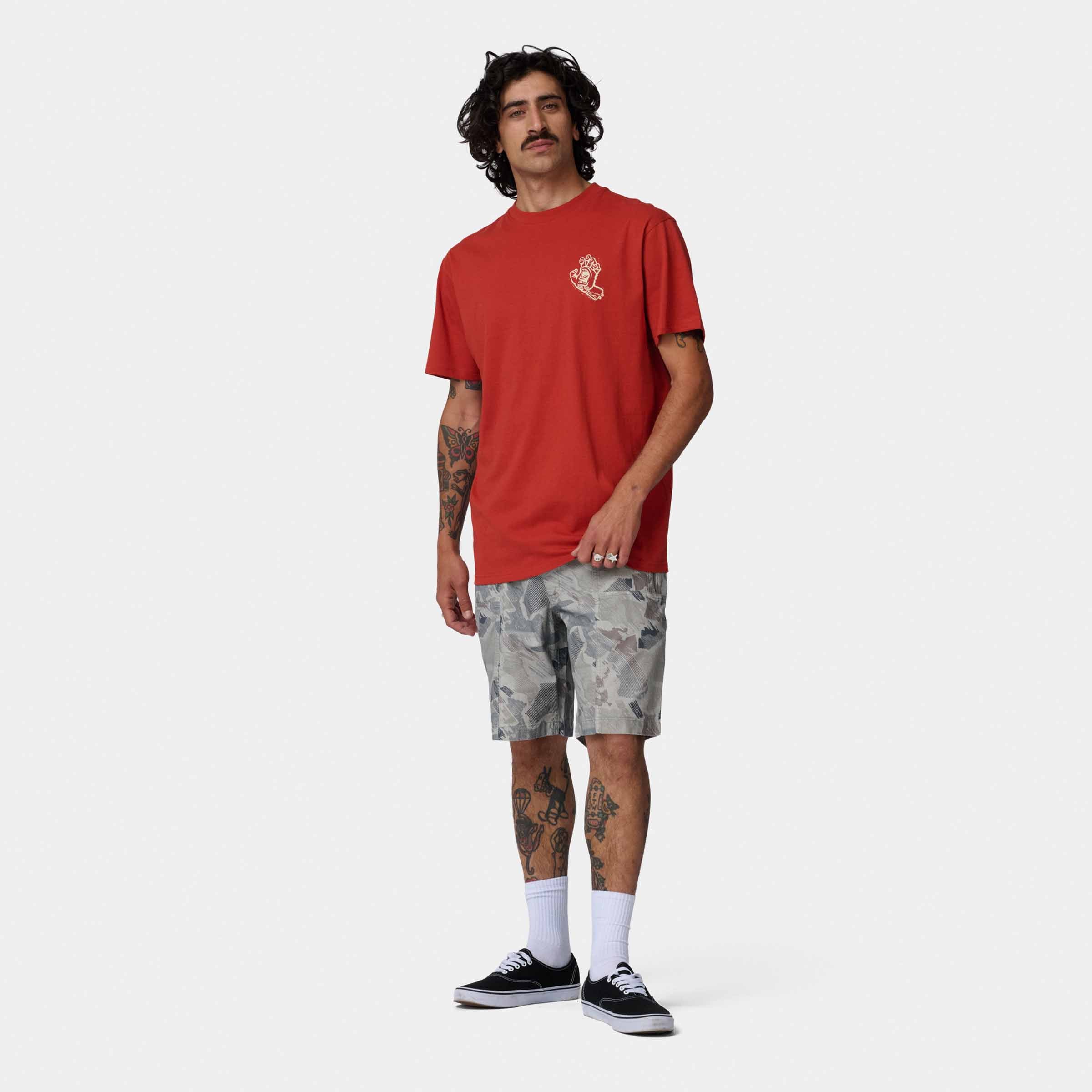 Stamped Screaming Hand T-Shirt - Image 6