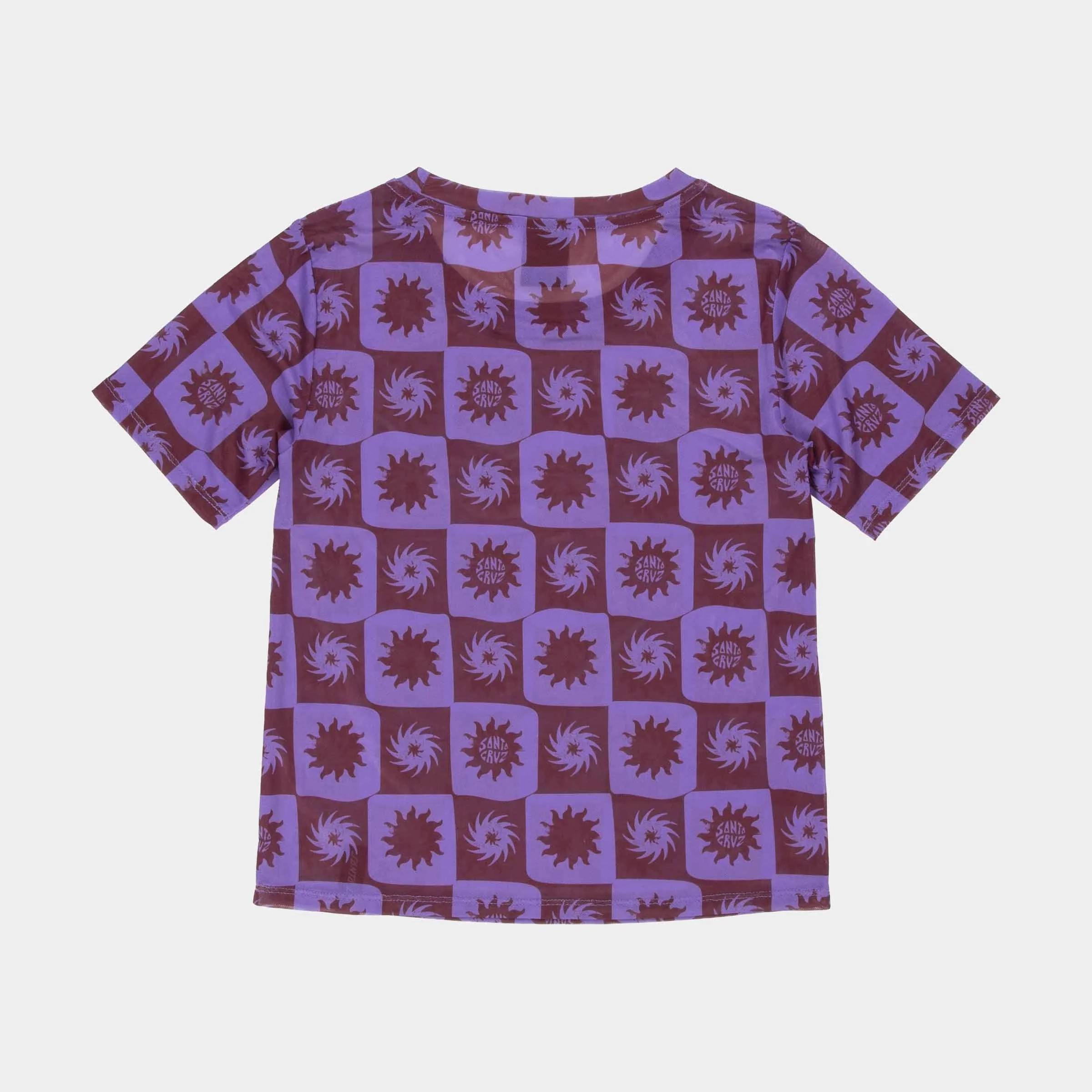 Strip Digi Mesh Short Sleeve Top - Image 2