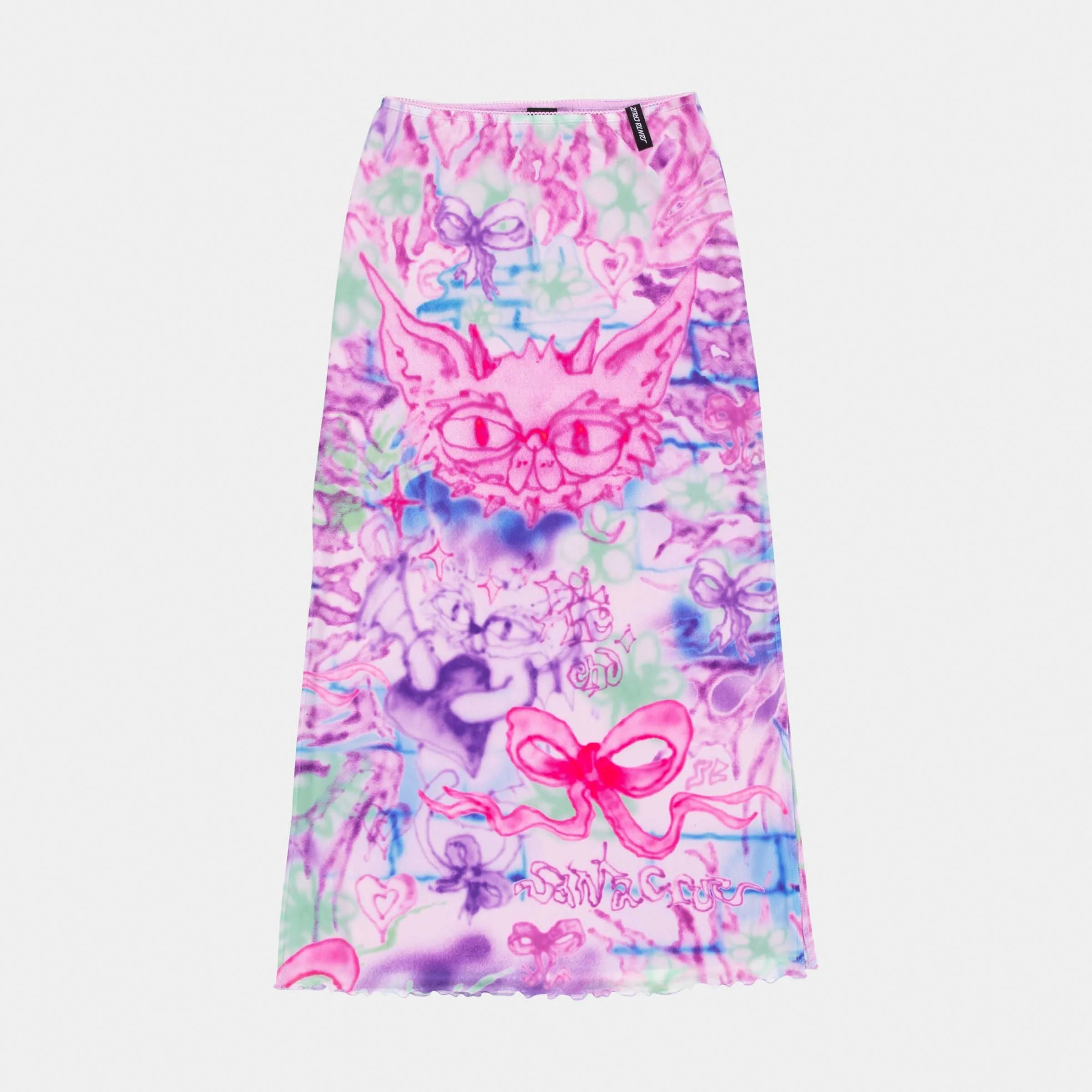 Strip Digi Mesh Skirt