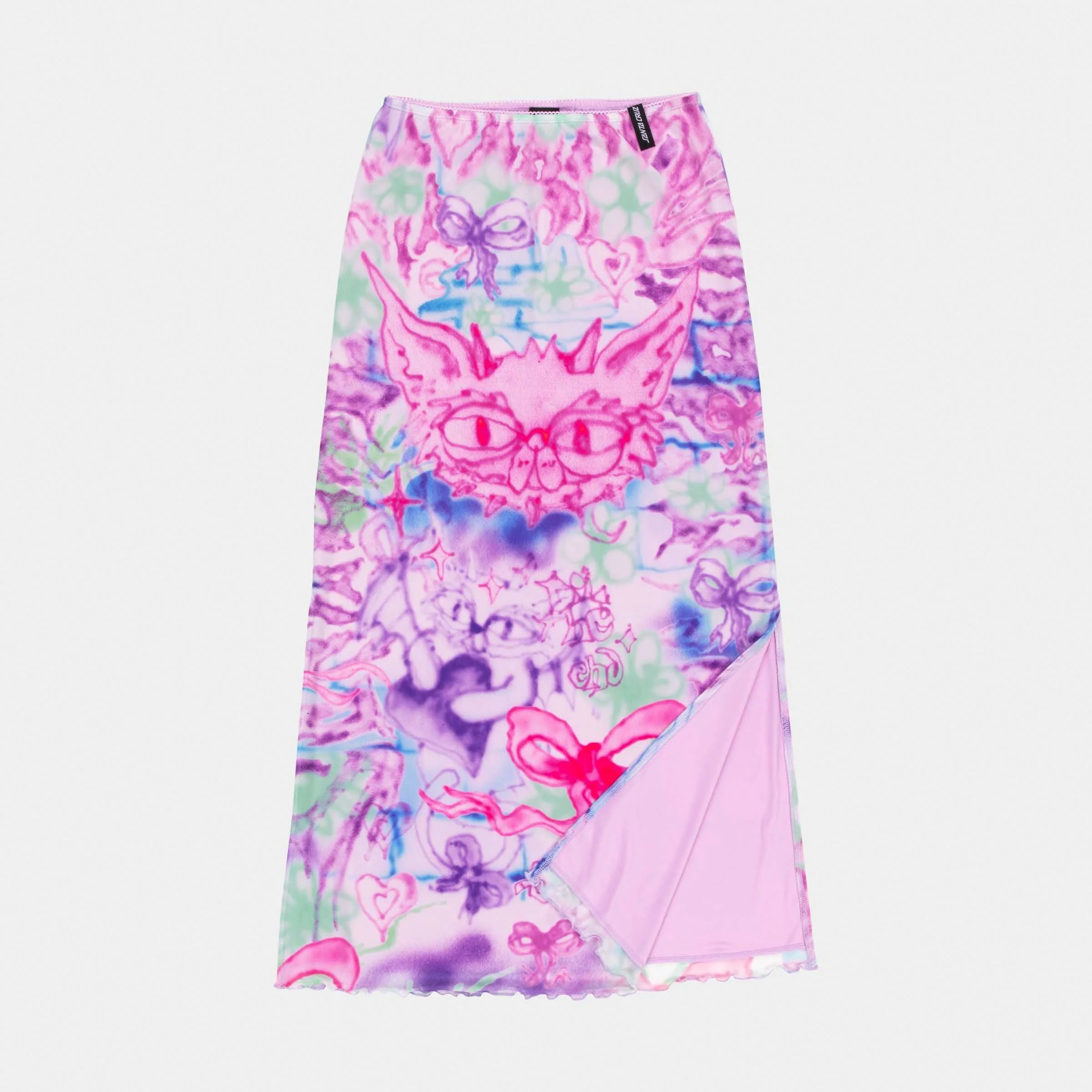Strip Digi Mesh Skirt - Image 4