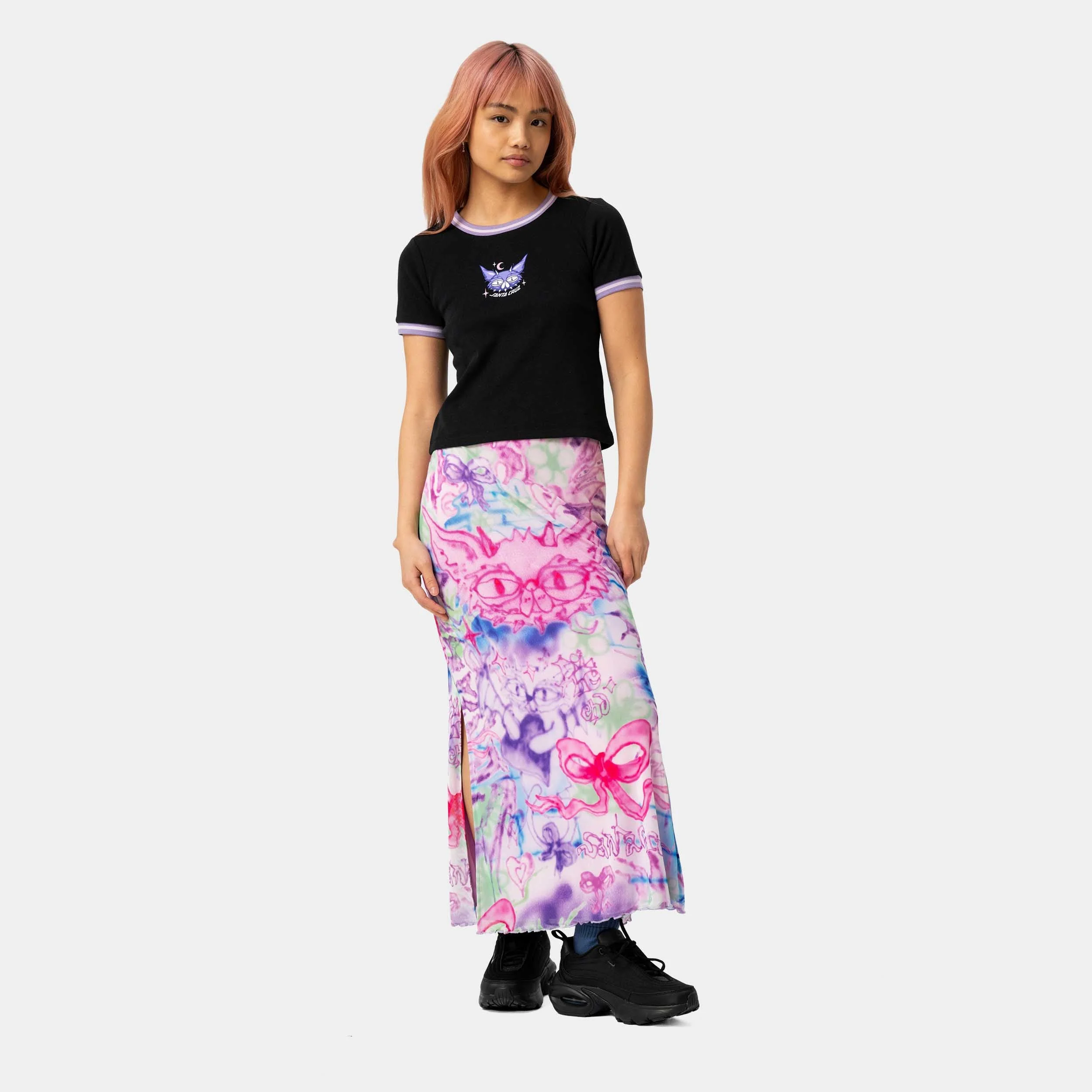 Strip Digi Mesh Skirt - Image 7
