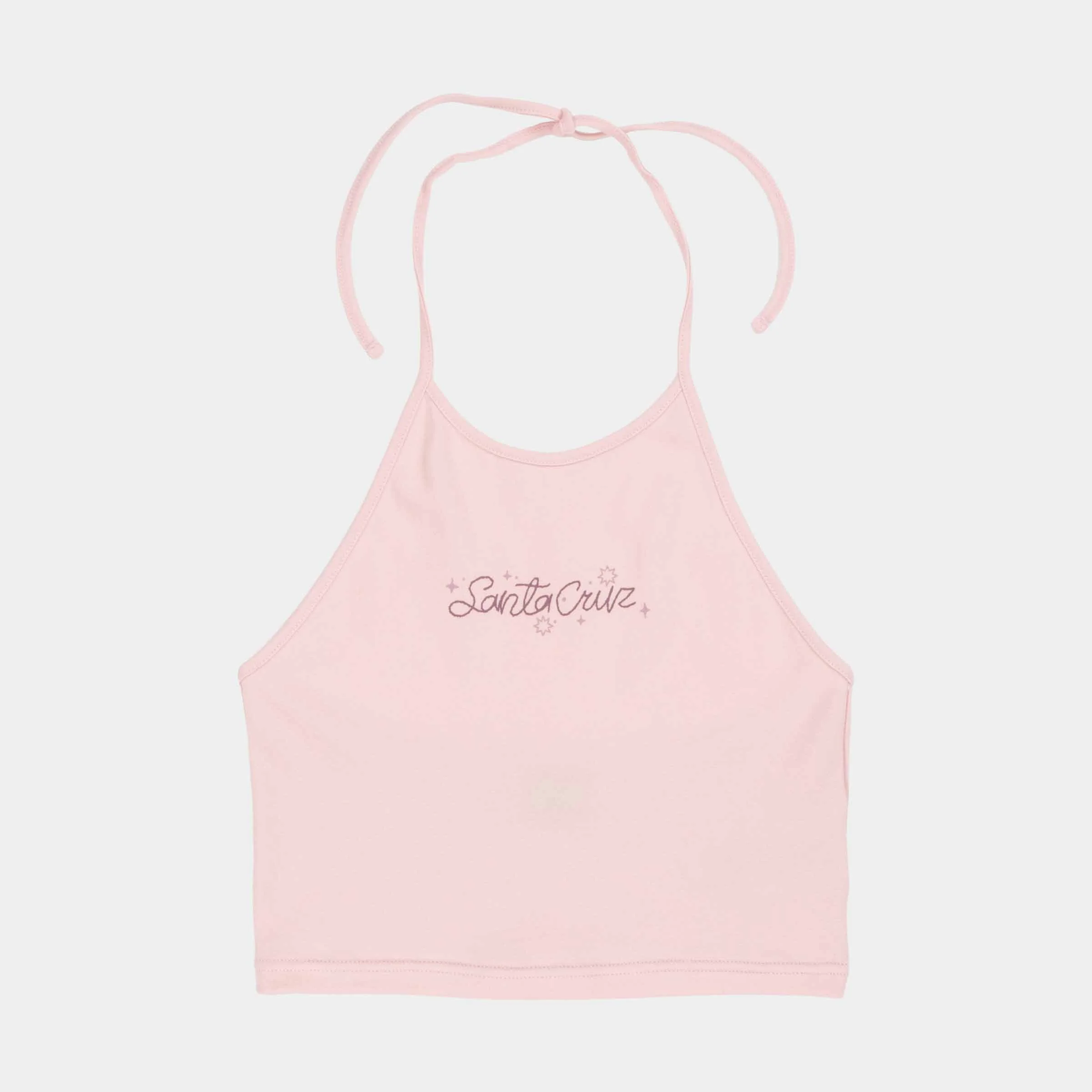 Sun Stamp Strip Halter Top