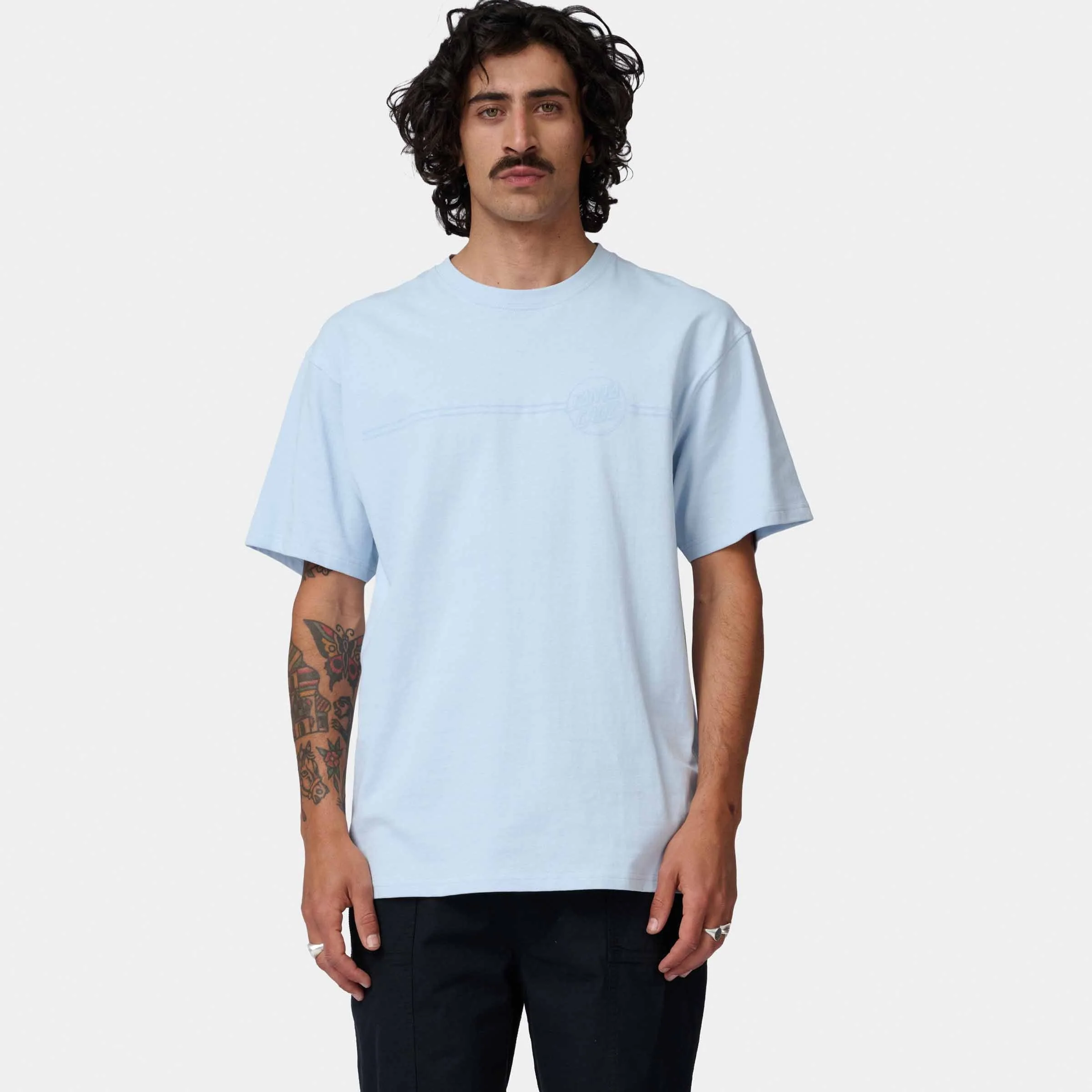 Tonal Opus Dot Stripe T-Shirt - Image 3