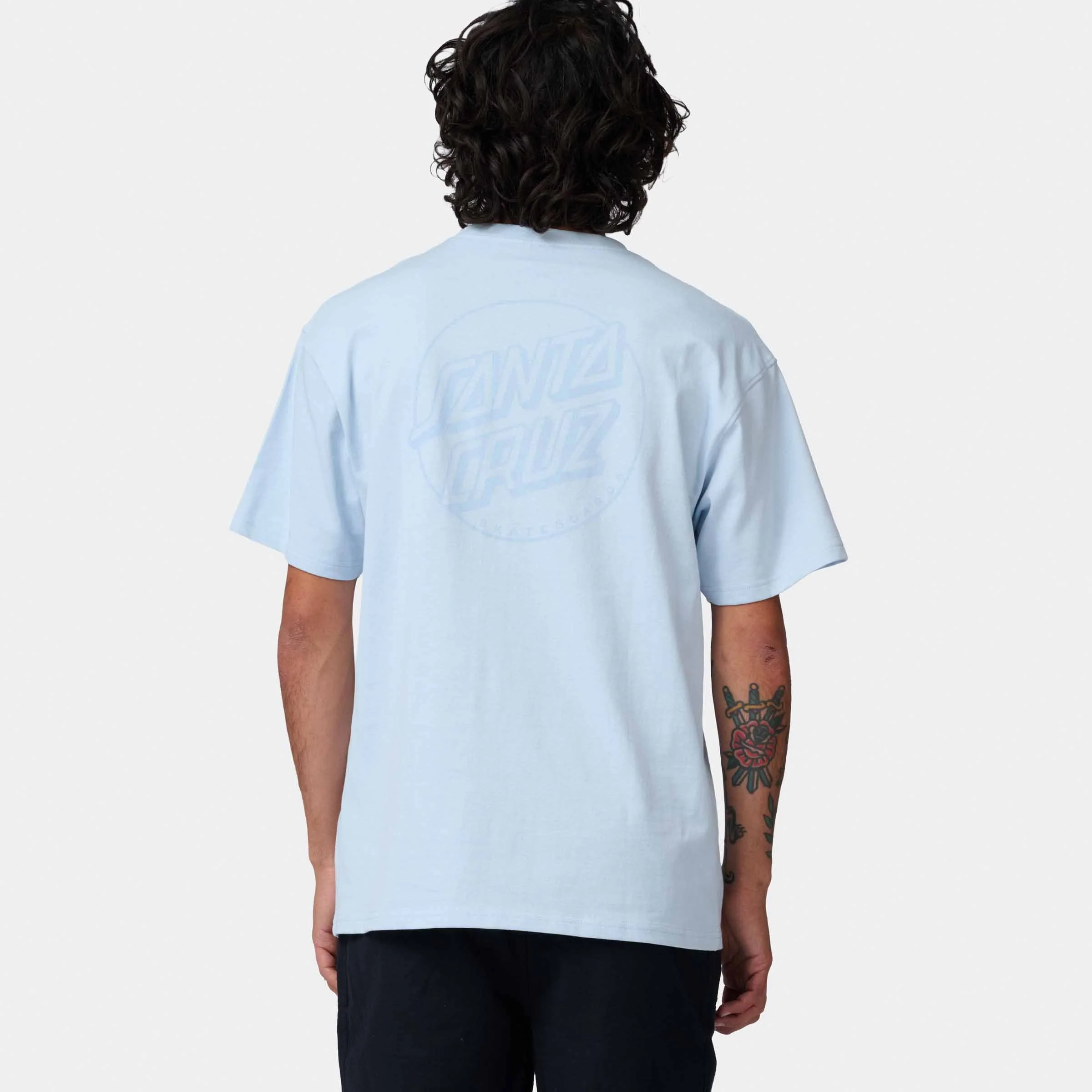 Tonal Opus Dot Stripe T-Shirt - Image 4