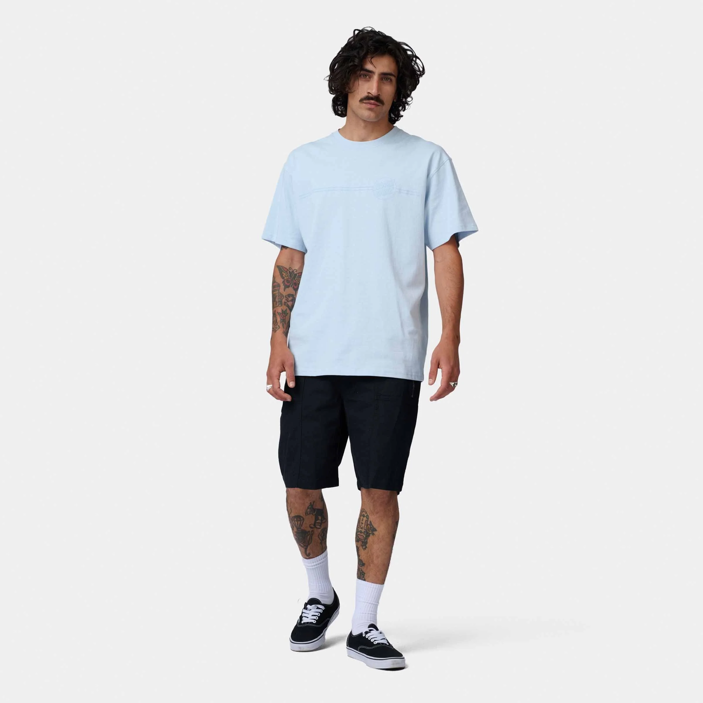Tonal Opus Dot Stripe T-Shirt - Image 6