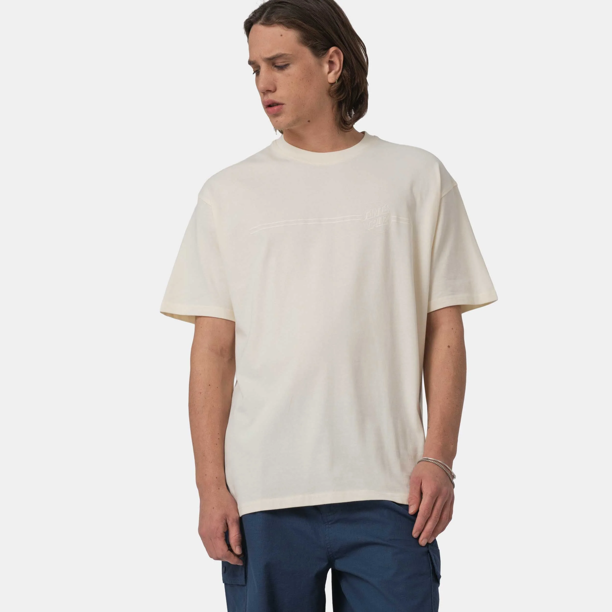 Tonal Opus Dot Stripe T-Shirt - Image 3