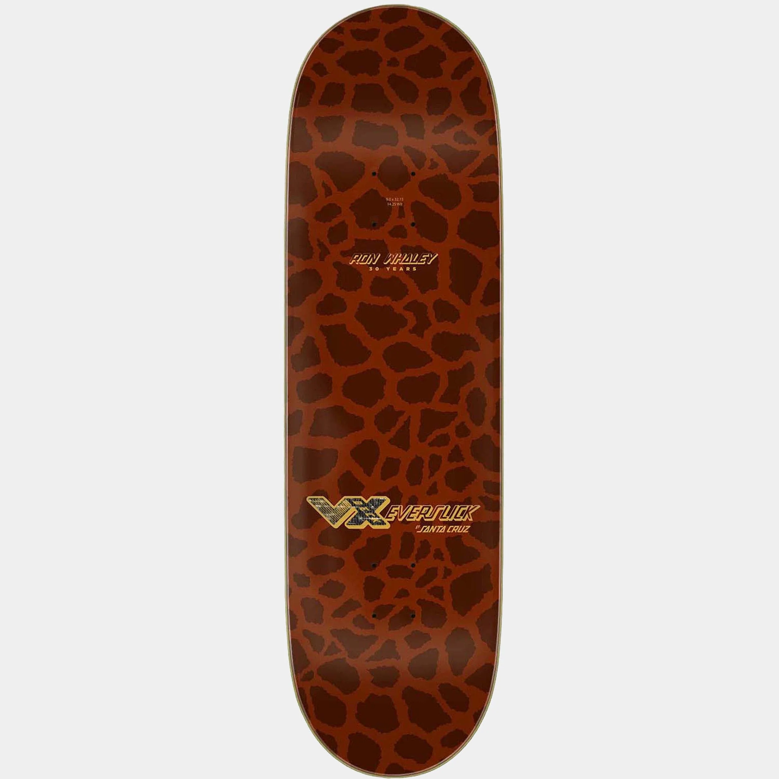 Whaley 30 Year Giraffe VX Everslick Skateboard Deck 9in x 32.15in - Image 2