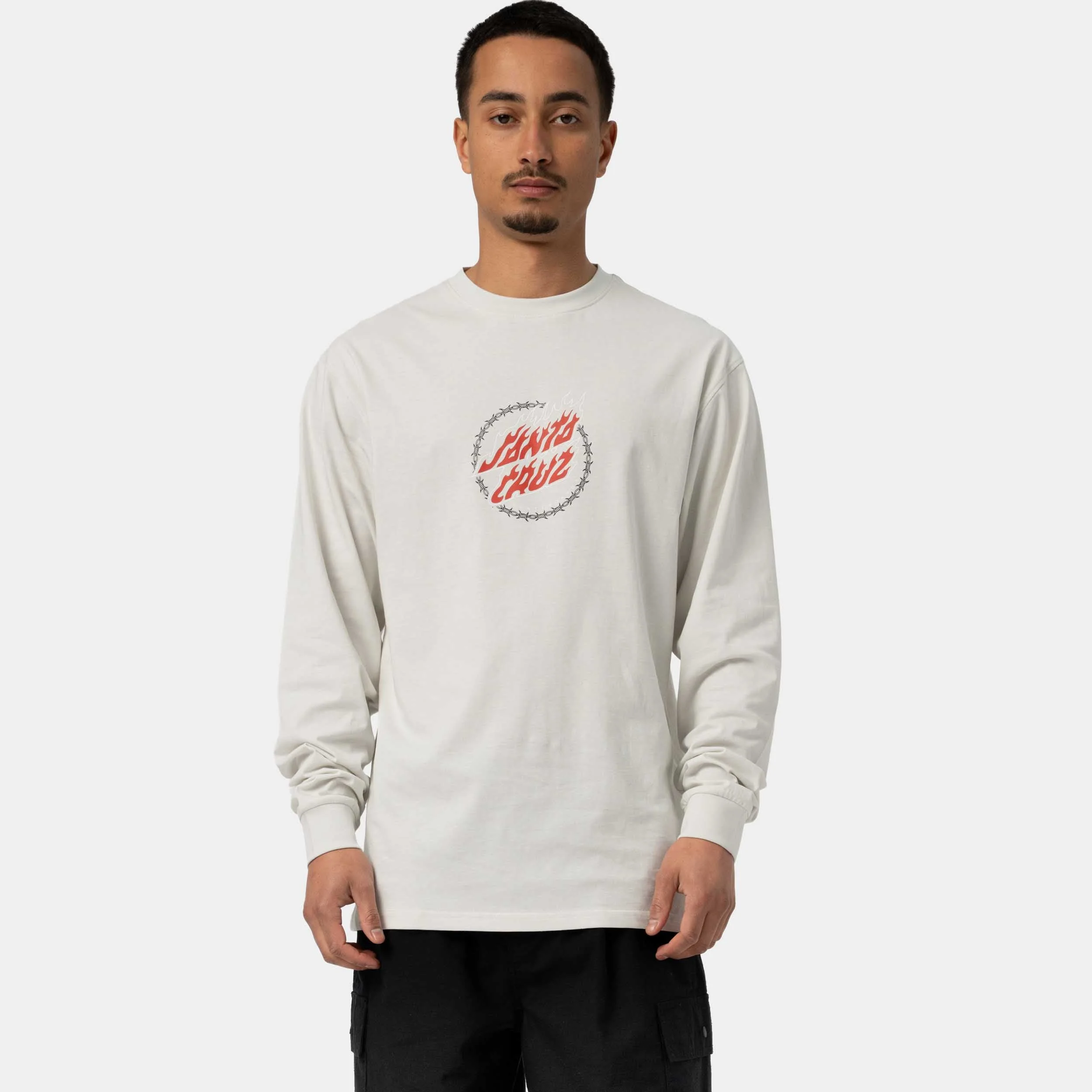 Wired Flame Dot Front Long Sleeve T-Shirt - Image 2