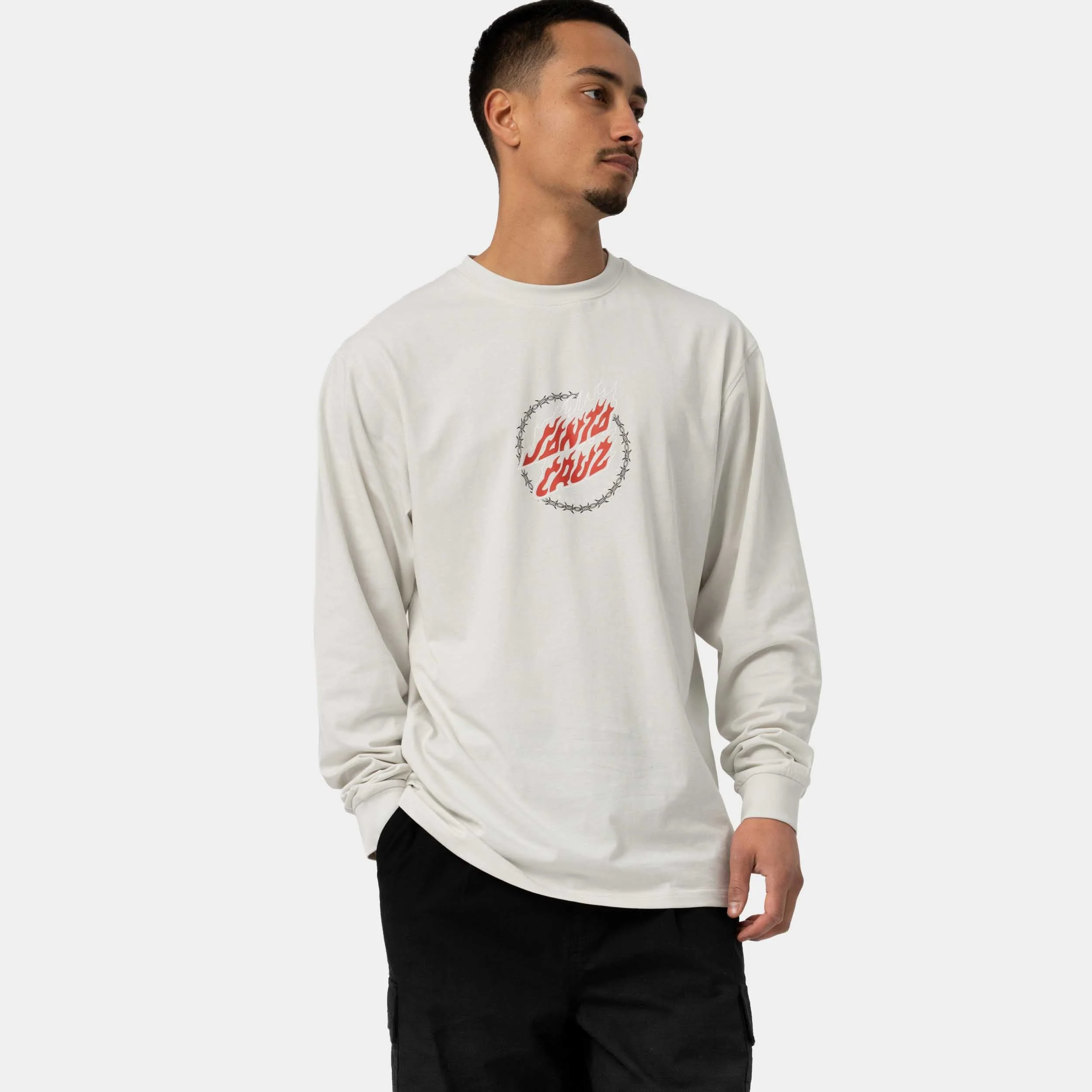 Wired Flame Dot Front Long Sleeve T-Shirt - Image 3