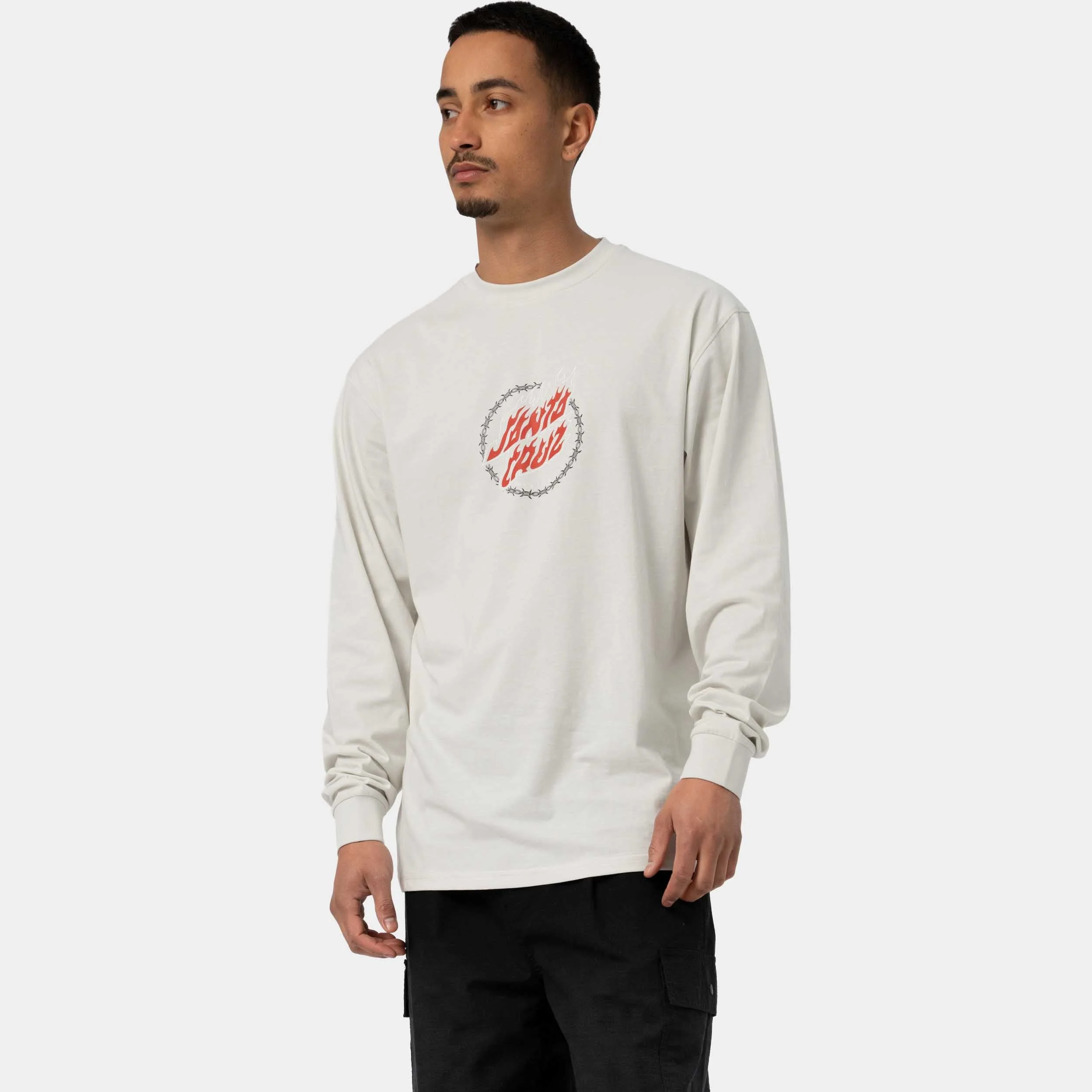 Wired Flame Dot Front Long Sleeve T-Shirt - Image 4